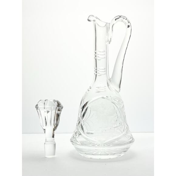 1970s Vintage Set of 4 Wine Spirits Liquor Crystal Decanter Set, Barware - Picture 4 of 14